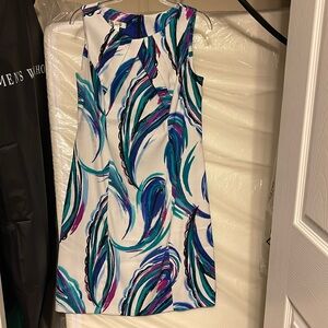 Watercolor sheath dress